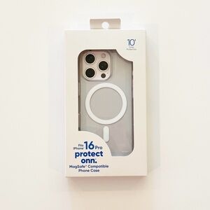 Onn iPhone 16 Pro MagSafe Compatible Clear Phone Case